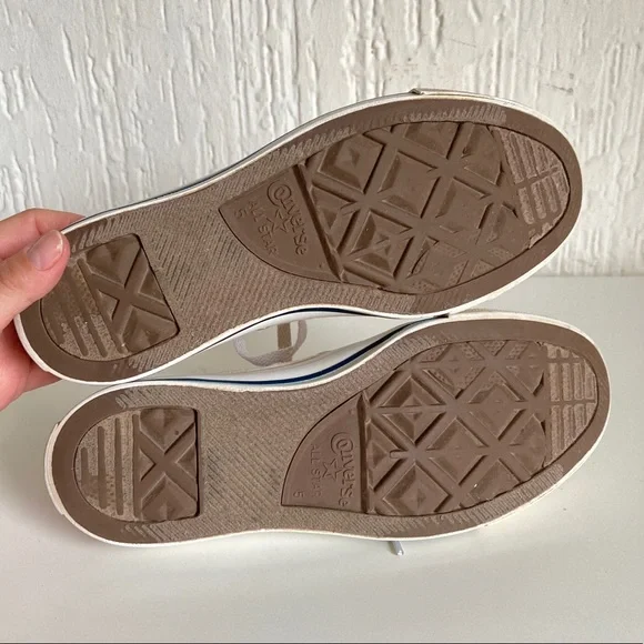 Converse White All Star Low Top Sneakers Size 7 - Picture 9 of 12